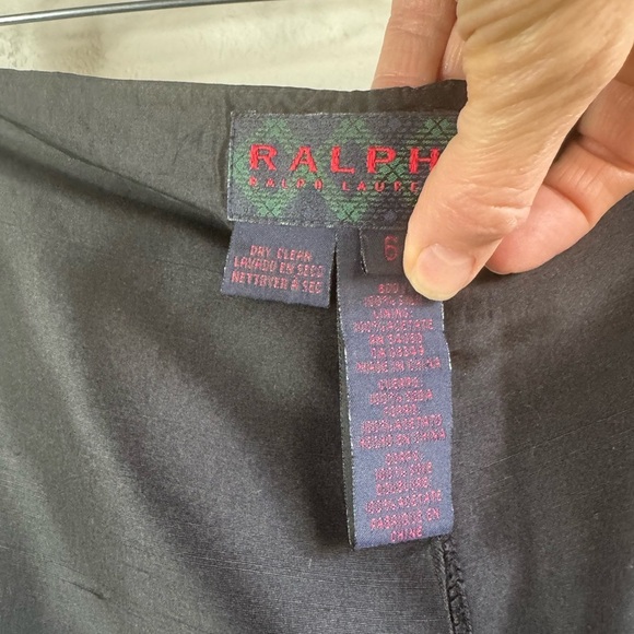 RALPH LAUREN *VINTAGE* High-Rise Raw Silk Pants - Picture 10 of 14